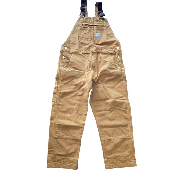 Carhartt Other - Carhartt Mens Brown Duck Bib Overalls Double Front Work Pants 102776-211 36x30